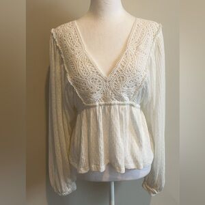 Elegant White Lace Blouse